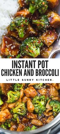 Super easy dump and start Instant Pot chicken and broccoli dinner made in 20 minutes from start to finish! This family-friendly recipe is loved by adults and children alike, the flavors turn out just incredible! #instantpotdinner #instantpotchicken #instantpotchickenbroccoli #chickenbroccoli