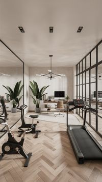 Combine productivity and fitness in a single space with our stylish home office gym combo idea. From sleek desks to compact gym equipment, discover how to create a balanced environment that boosts both your work output and physical health.