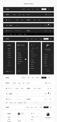 Ease UI Components on Behance