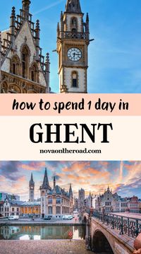 Top Things To Do in Ghent, Belgium - Belgium Travel Guide - Weekend in Ghent. Ghent is one of the most beautiful cities in Belgium and should definitely be on your bucket list! There are so many unique things to do in Ghent, you'll fill an entire weekend with them! Make sure Ghent is on your Belgium itinerary and read this post on things to do in Ghent to prepare for your trip! #belgiumtravel #ghentbelgium Belgium travel guide - Europe city trip ideas - Travel Europe