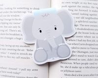 Elephant Magnetic Bookmark, Kawaii Elephant Planner Clip, Cute Elephant Planner Accessory for Books, Book Lovers, Cookbooks, I Love Reading