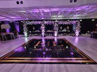 Your event's Dancefloor is the first thing that draws attention when guests enter. Why not WOW them as soon as they walk into your event space? Our Dance Floor wrap service specializes in simple, elegant, and modern designs that are easy to install. To order, choose your dance floor size, order it, and let us know what you want to change the monogram to. Please note that only the monogram and background can be customized. Choose between a matte or glossy print based on your preference. The vinyl