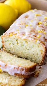 Homemade Lemon Zucchini Bread is sweet, moist, and slightly tangy thanks to the homemade lemon glaze on top! This easy zucchini bread recipe has a lemon bread twist to it, making it the perfect quick bread