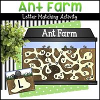 Are you searching for an engaging and interactive way to help your preschoolers practice letter matching during your insect theme? Look no further! This Ant Farm Letter Matching activity is a captivating insect literacy center designed to learn the letters of the alphabet through play!Ignite Learnin...