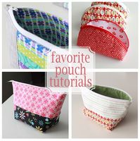 Favorite zipper pouch tutorials - these are the top three tutorials to use when you need a zipper pouch!