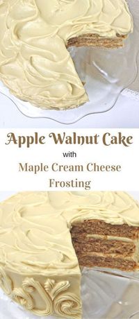 This moist and delicious Apple Walnut Cake makes the BEST dessert for Thanksgiving and Fall gatherings!