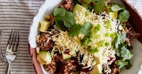 Try this easy recipe for chicken quinoa salad. Topped with creamy avocado, fresh corn and black beans, it hits the spot for a fast lunch.