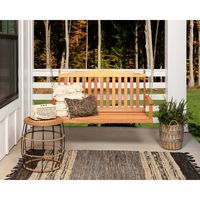 Winston Porter Labastide Hardwood Porch Swing | Wayfair