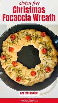 Gluten-Free Christmas Focaccia Wreath