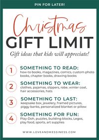 Our Christmas Gift Limit & Why We Changed Our Ways - Love & Messiness