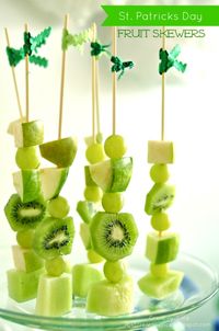 Lots of fun and healthy St. Patrick's Day food ideas.