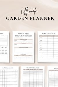 Transform your gardening dreams into reality with our beautifully designed Garden Planner. Perfect for both novice and experienced gardeners, this planner helps you organize your planting schedule, track growth, and plan a thriving garden all year round. With sections for seasonal layouts, plant care tips, and harvest logs, you'll have everything you need to cultivate a lush and vibrant garden. Start your gardening journey today and watch your green space flourish! 

Garden planner | garden planner printable |  Garden plan | garden journal | gardening journal | home management | gardening gift | adhd planner | printable planner | expense tracker | digital planner | digital download |  Printable planner |  organization | adhd planner | home management | gardening gift