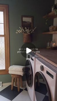 The House Products on Instagram: "This color is amazing 🥰 What do you think?
For any info please contact @interiorniche
Credit: @interiorniche

.
.
#laundryroom #laundryroomdecor #laundryroomdesign #ltkhome #sherwinwilliams"