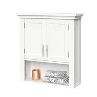 Somerset Two Door Wall Cabinet With Open Shelf White - RiverRidge Home : Target