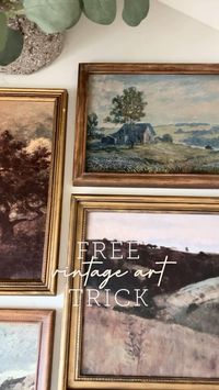 Get the full tutorial here: https://www.jennasuedesign.com/diy-faux-oil-painting-vintage-art/