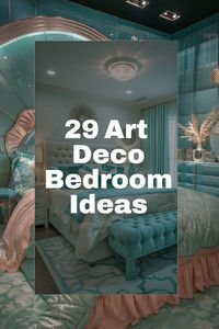 Upgrade your bedroom with these 29 chic Art Deco designs! Whether you're into sleek lines or bold color schemes, these ideas will help you create a glamorous, retro-inspired space.