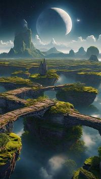 #pathway #paths #float #floating #islandlife #island #islands #landscape #dystopian #planets #moon #wallpaper #magical