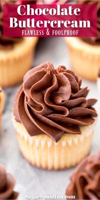 An EASY Chocolate buttercream frosting recipe!