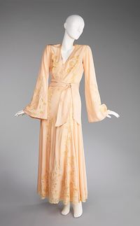 Negligée Date: ca. 1935 Culture: French Medium: silk, linen