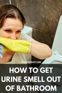 Wondering how to remove the horrible urine smell from your bathroom? Follow this quick guide on how to finally get the pee smell our of your bathroom once and for all! Quick trick for cleanup too