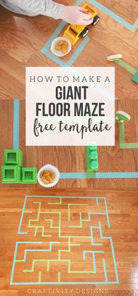 How to Make a Giant Floor Maze for Kids