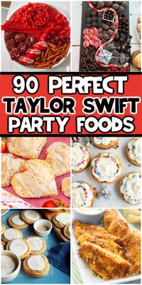 The best Taylor Swift party food ideas! Tons of Taylor Swift inspired foods and drinks!