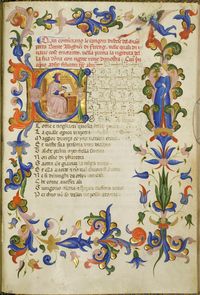 A late 14th-century illuminated manuscript of the poems of Dante and Petrarch, Rylands Latin MS 1.