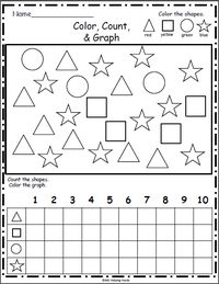 Free Shapes Graph - Color, Count, Graph