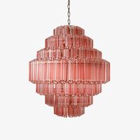 Pink Grande Palermo Chandelier - an extra large pink chandelier