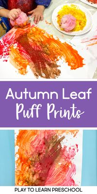 With the rain and cold in the air, it's time to bring some of those beautiful Autumn colors indoors. 3 easy steps for these process art Autumn Tree prints! #preschool #preK #processart #preschoolart #earlyart #preschoolautumn #autumn