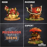 Minecraft mushroom builds designs. Support my work on patreon and request my builds as a benefit.