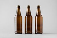 Beer Bottle Mock-Up - Three Bottles