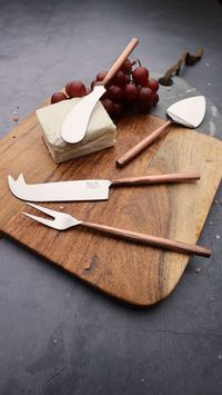 What could be better than serving artisan cheeses on an artisan-crafted cheese board? For those who love entertaining from home, nothing beats the distinction of handcrafted cheese accessories and charcuterie boards. Sold separately, our cheese knife sets and cheese boards make thoughtful gifts for the cheese lover. Shop our selection today!