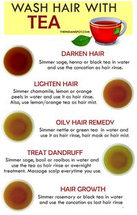 WASH HAIR WITH TEA FOR HEALTHY, GORGEOUS HAIR