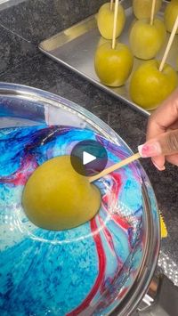 5.8M views · 24K reactions | ORLANDO, FL | Who doesn’t love a good marble 😍? Cotton candy flavored marble candy apples❤️‍🔥#candyapples #marble #cottoncandy #candygrapes #candykiwi #candygrapesorlando | Treatsbyjourney | zhiarah.monique · Original audio