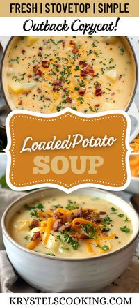 Enjoy The Best Creamy Potato Soup with this easy recipe! Made on the stovetop, it’s loaded with bacon for a rich, homemade flavor.