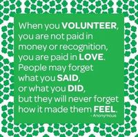 Volunteers always have a special place in my heart <3