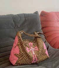 Cheetah Chrome Hearts Bag