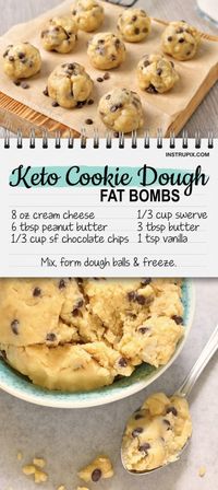 Keto Cookie Dough Fat Bombs - Instrupix