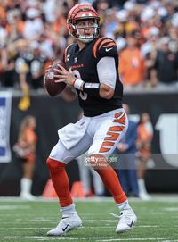 Joe Burrow of the Cincinnati Bengals drops back to pass during the... News Photo - Getty Images