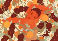 Warm toned illustrations celebrating the beauty and strength of women by Samantha Mash