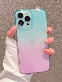 Blue  Collar  TPU Ombre Phone Cases Embellished   Phone/Pad Accessories