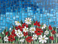 Mosaic+panel+FIELD+OF+FLOWERS+by+andreamosaic+on+Etsy