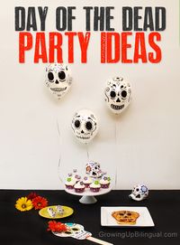 Dia de los Muertos Day of the Dead party ideas, food, decorations and activity ideas for kids #DayoftheDead