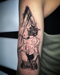 Anime tattoos by James Tran on Instagram: "I’ve literally done a Chainsaw Man tattoo every Tuesday since the anime started. Let’s keep it going."