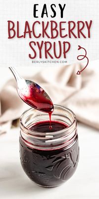 Do you love the sweet flavor of blackberries? If so, then you will love this Blackberry Simple Syrup recipe! This syrup is perfect for making cocktails, adding to your favorite breakfast items, or using it as a dessert topping.