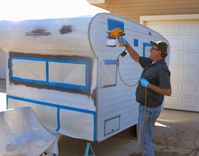 How to Paint a Vintage Trailer for Under $60