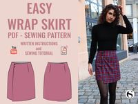 EASY WRAP SKIRT Sewing Pattern / Sizes Xxs-xxl / Instant Pdf Download - Etsy