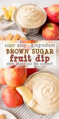 Easy Fruit Dip (3 Ingredients.. Tastes like Caramel!)