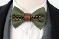 Check out this item in my Etsy shop https://www.etsy.com/listing/1282985966/hunters-green-satin-mens-tuxedo-bow-tie